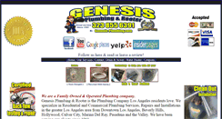 Desktop Screenshot of genesis-plumbing.com
